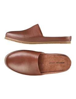 Alternative view of Best deal ✔️ Aquila Fairmont Leather Slippers In Cognac 👏