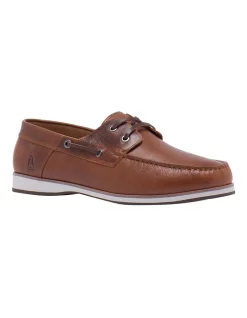 Alternative view of Coupon 👍 Hush Puppies Lake Tan Leather Boat 👟 Shoe ✨