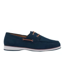 Budget ๐งจ Hush Puppies Lake Navy Nubuck Leather Boat ๐ Shoe ๐ฅ