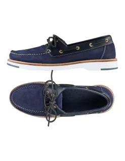 Alternative view of Cheapest ⌛ Aquila Spinnaker Suede 🥿 Boat Shoes In Navy 🔥