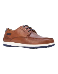 Alternative view of Coupon 🔥 Hush Puppies Dusty Dark Tan Leather Lace Up Boat 👟 Shoe 🌟