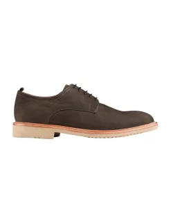 Best Sale 😉 Aquila Morgan Nubuck Derby 👟 Shoes In Charcoal 💯