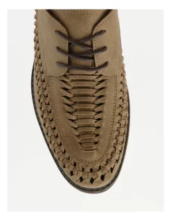 Coupon ⭐ Kenji Archer Huarache Lace-up Lace Up In Taupe 👏 -Clae shop unnamed file 1336
