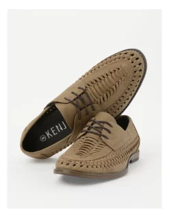 Coupon ⭐ Kenji Archer Huarache Lace-up Lace Up In Taupe 👏 -Clae shop unnamed file 1338