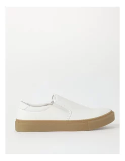 Cheap ❤️ Kenji Leslie Cup Sole Slip On Slip On In White 🔥