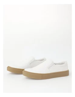 Alternative view of Cheap ❤️ Kenji Leslie Cup Sole Slip On Slip On In White 🔥