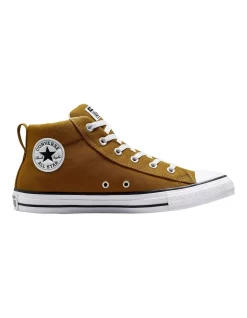 Outlet โ Converse Chuck Taylor All Star High Street Canvas Mid-top ๐ Shoe In Dark Wheat โญ