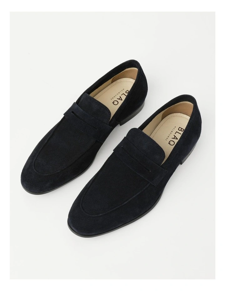Outlet π Blaq Austin Suede Loafer Loafer In Navy π 5 Outlet π Blaq Austin Suede Loafer Loafer In Navy π - Image 3