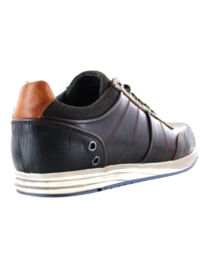 Budget π Wild Rhino Goal Leather Dark Brown Lace-Up Casual π Sneaker π 4 Budget π Wild Rhino Goal Leather Dark Brown Lace-Up Casual π Sneaker π - Image 2