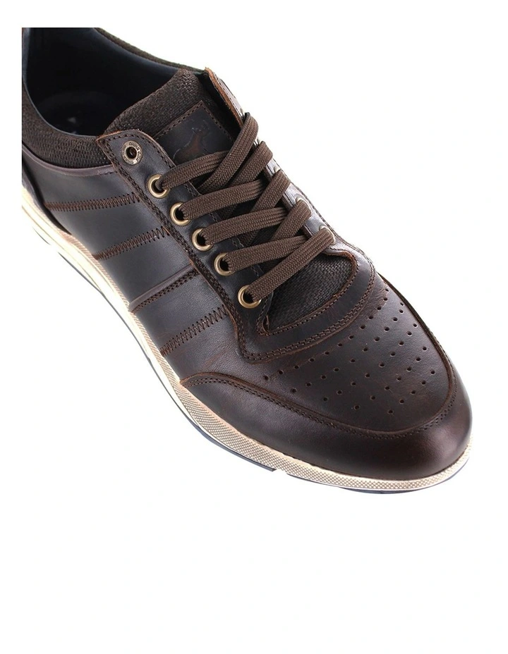 Budget π Wild Rhino Goal Leather Dark Brown Lace-Up Casual π Sneaker π 6 Budget π Wild Rhino Goal Leather Dark Brown Lace-Up Casual π Sneaker π - Image 4