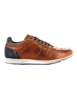Flash Sale 😉 Wild Rhino Goal Leather Tan Lace-Up Casual 👟 Sneaker ⭐
