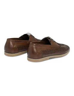 Alternative view of Best reviews of ⭐ Johnny Bigg Styles Leather Woven Lace Up 👟 Shoe Chocolate ✨