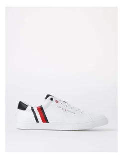 Cheap ⌛ Tommy Hilfiger Side Stripe 👟 Sneaker In White ❤️