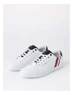 Alternative view of Cheap ⌛ Tommy Hilfiger Side Stripe 👟 Sneaker In White ❤️
