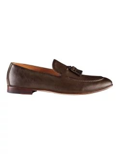 Best Pirce β€οΈ Aquila Alberto Leather Tassel Loafers In Brown π