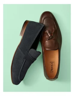 Alternative view of Best Pirce ❤️ Aquila Alberto Leather Tassel Loafers In Brown 🎁