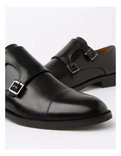 Promo 😀 Blaq Blaine Double Monk Strap Slip On In Black 👍 -Clae shop unnamed file 223
