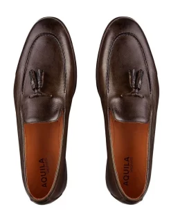Alternative view of Hot Sale 🛒 AQUILA Roddick Leather Loafers In Brown 🎁