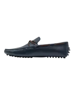 Alternative view of Best Pirce 😉 Oxford Jojo Leather Driver Loafers In Navy 🌟