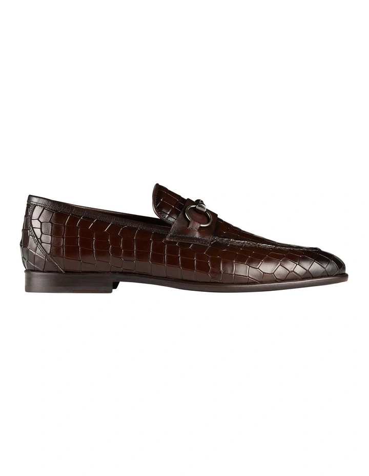 Hot Sale π AQUILA Candela Leather Loafers In Croc Brown π 3 Hot Sale π AQUILA Candela Leather Loafers In Croc Brown π